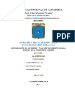 Contaminación y Tratamiento de Agua Residual en La Provincia de Celendín