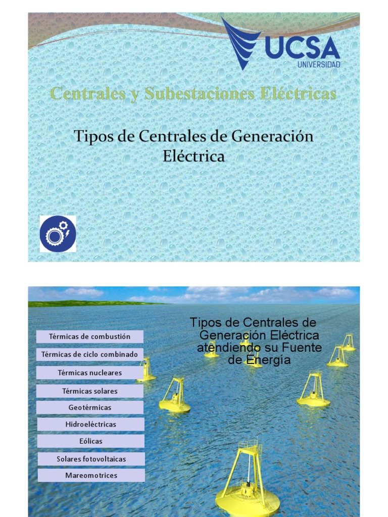 Tipos de Centrales Eléctricas | PDF | Energía solar | Generación eléctrica