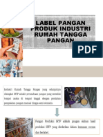 Materi Label Keamanan Pangan