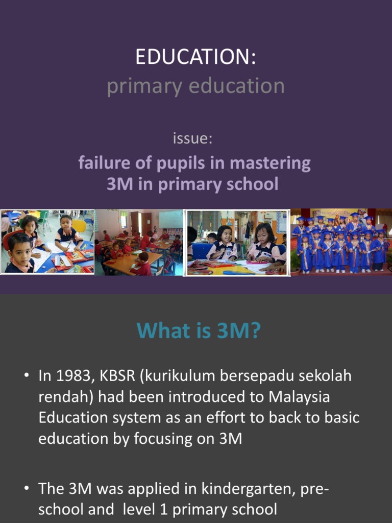 Improving 3M Mastery in Primary Education | PDF | Career & Growth