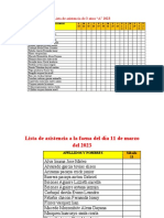 Lista de Asistencia de 3 Años