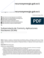 SCAN Subsecretaría de Control y Aplicaciones Nucleares (SCAN) - Ministerio de Energía y Minas