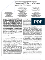 Performance Evaluation GUI For 50 MW Large Scale Solar PV System