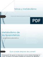 Lipoproteinas y Metabolismo