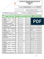 5 Gru. Listado de Inscritos Natacion Porvenir - 2022