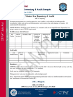 CTPAT Job Aid - Master Seal Inventory Audit Sample - October 2021 (508)