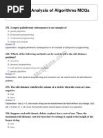 Design and Analysis of Algorithms Solved MCQs (Set-11)