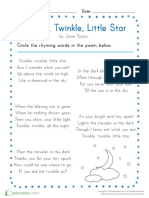 Twinkle Twinkle Little Star Poem