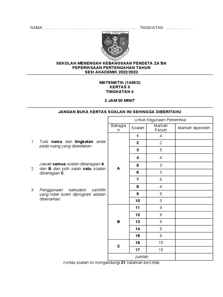 Matematik PPT f4 | PDF
