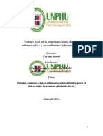 Trabajo Final de La Asignatura de Teoría Del Acto Administrativo y Procedimiento Administrativo