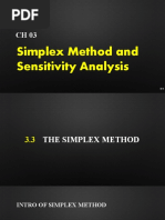 CH 03 Simplex Method and Sensitivity Analysis