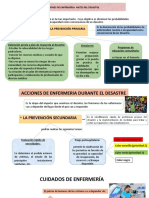 Acciones de Enfermeria Antes, Durante y Despues de Un Desastre