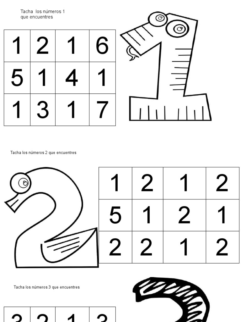 Actividades Preescolar Números 1 y 2 | PDF | Hogar, jardinería y ...