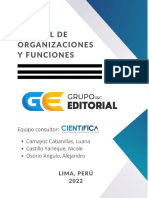 Manual de Organizaciones y Funciones de GRUPO EDITORIAL