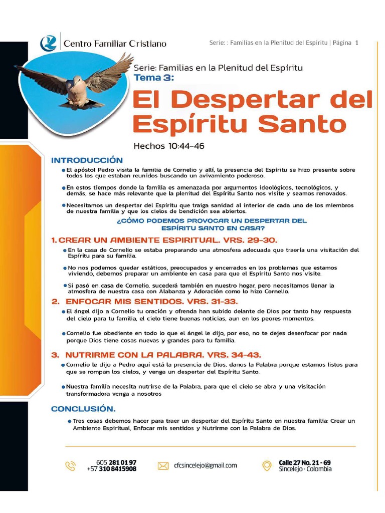 Tema 3 - El Despertar Del Espíritu | PDF