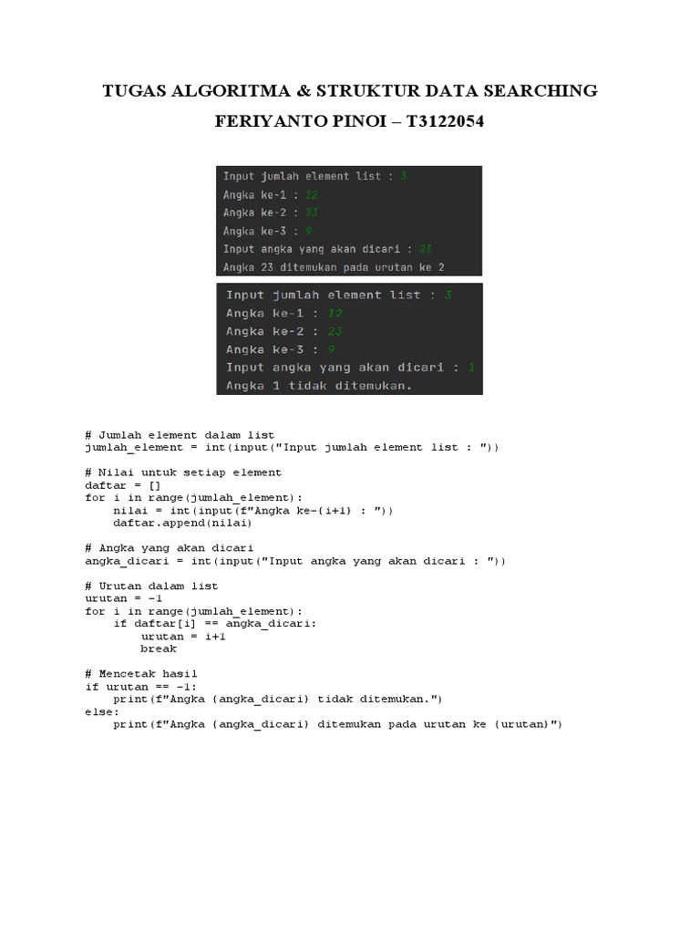 Algoritma dan Struktur Data dalam Python | PDF