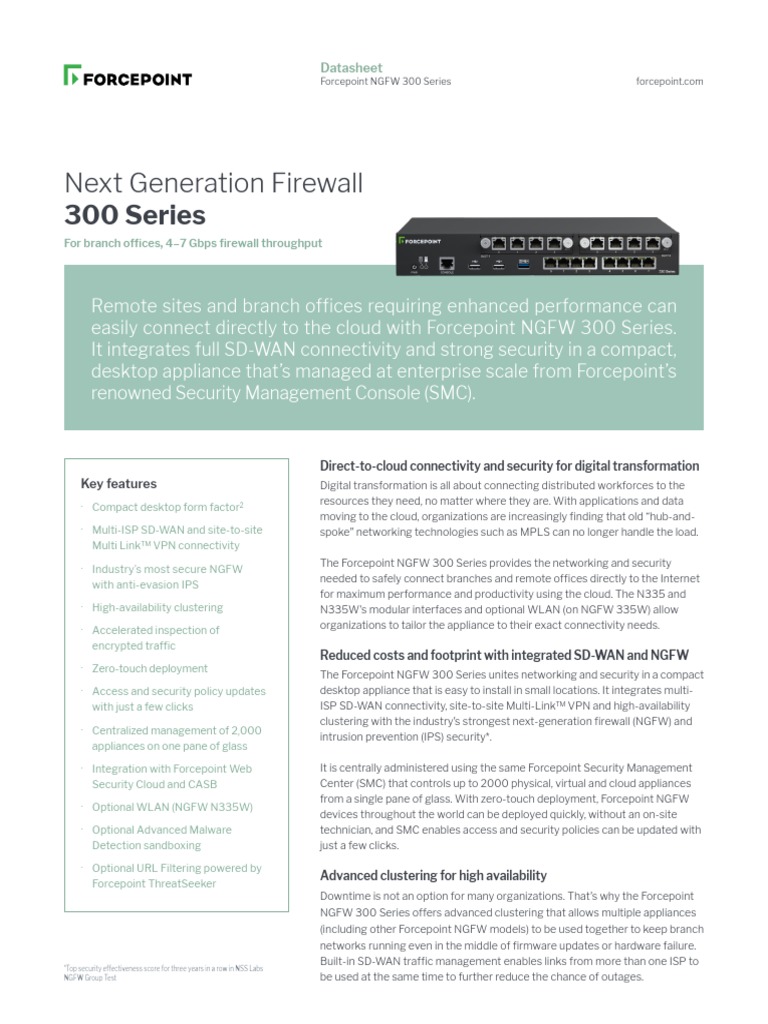 Forcepoint Ngfw 300W | Next Generation Firewall 300 Series – VKVF
