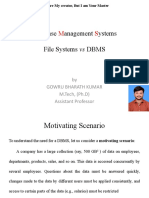 1.2 File System Vs DBMS