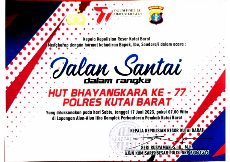 Undangan Jalan Santai | PDF