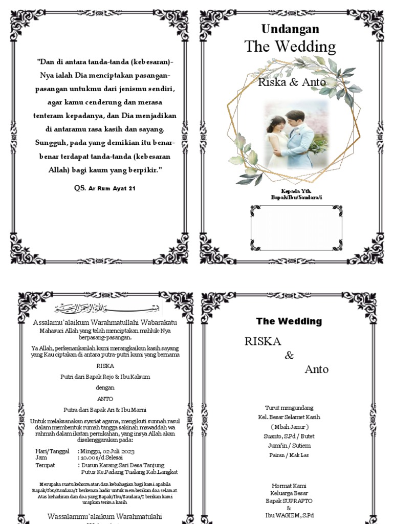 undangan pernikahan | PDF