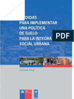 Medidas para Implementar Una Politica de Suelo para La Integracion Social Urbana