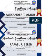 DREAMERS Academic Excellence Award