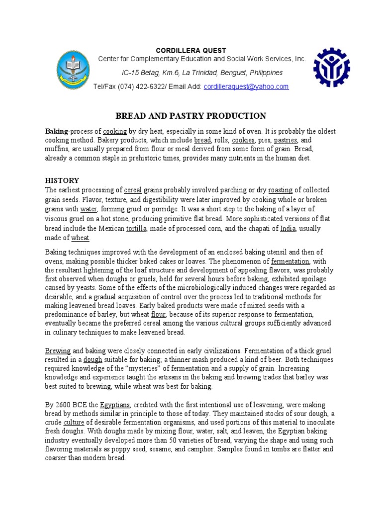 Basic Principles of Baking PDF Breads Cakes