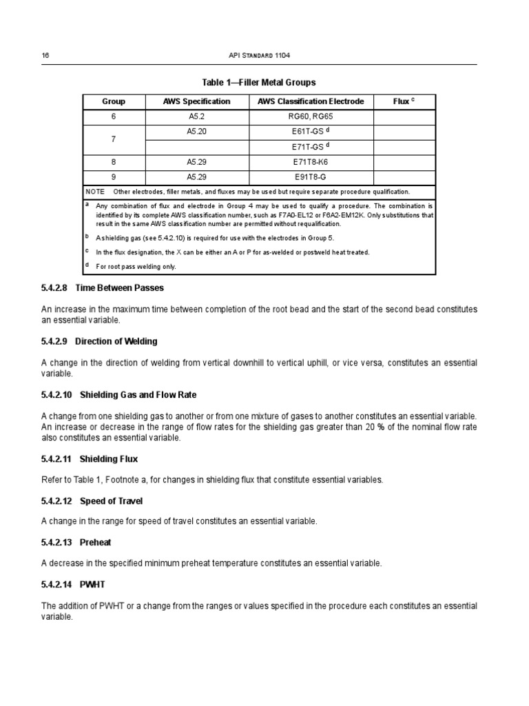 Page 25 From API-1104-2016 | PDF | Construction | Welding