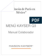 Manual Menú Kayser q3