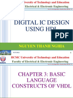 Chapter 3 - Basic Language Construcs of VHDL