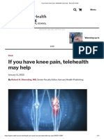 If You Have Knee Pain, Telehealth May Help - Harvard Health