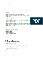 RProgram ArraysDataFramesFactors