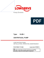 Pump Division: Type: 8-UB-1 Centrifugal Pump