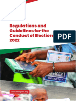 REGULATIONS AND GUIDELINES FOR THE CONDUCT OF ELECTIONS 2022 - Updtd