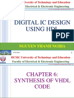 Chapter 6 - Synthesis of VHDL Code