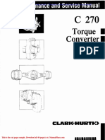Clark c270 Torque Converter Maintenance and Service Manual