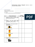 Formulir Checklist Keselamatan Bekerja Radiografi