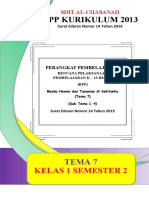 RPP Kelas 1 Tema 7