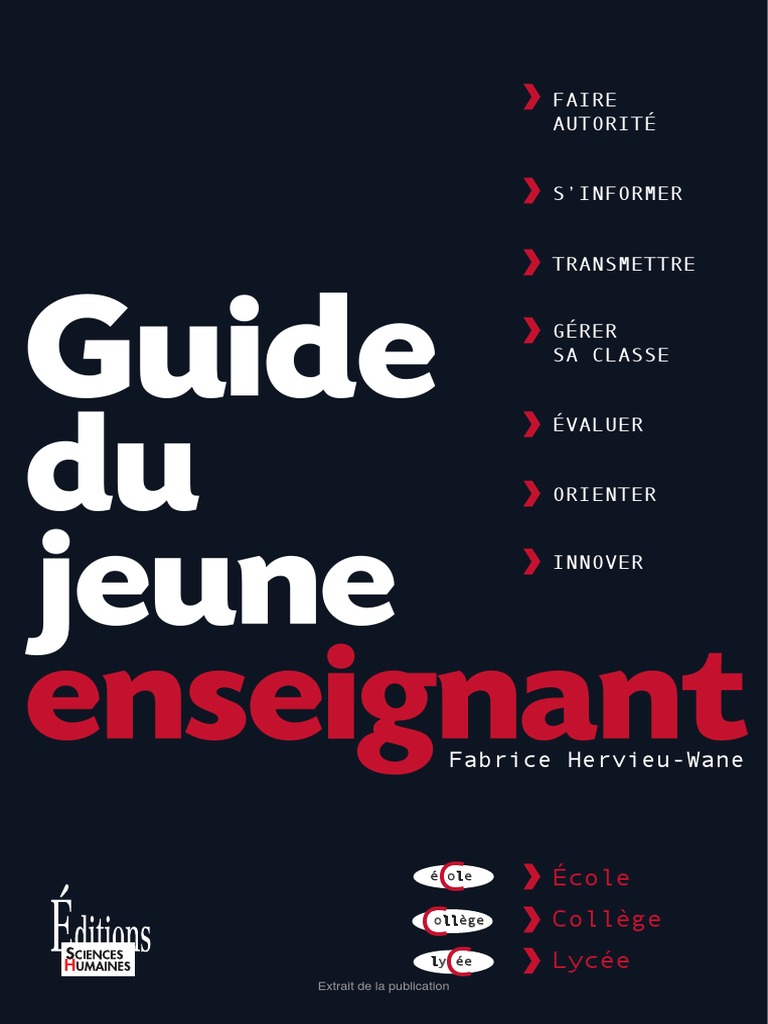 Guide du jeune enseignant | PDF | Enseignants