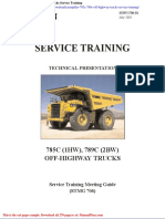 Caterpillar 785c 789c Off Highway Trucks Service Training