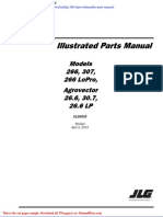JLG 266 Lopro Telehandler Parts Manual