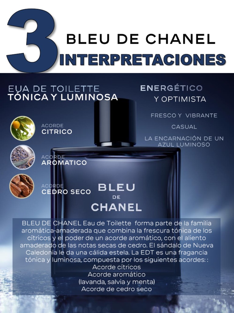 3 Interpretaciones de Bleu de Chanel