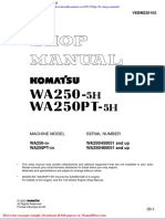 Komatsu Wa250 250pt 5h Shop Manual