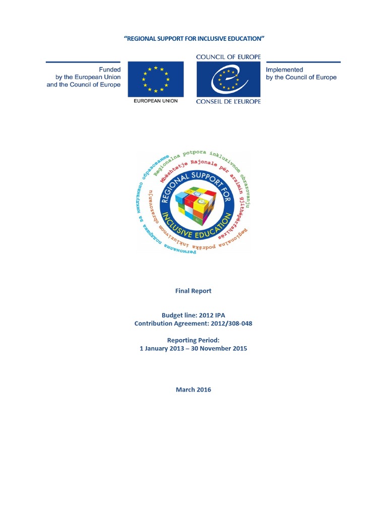 JP INCLUSIVE EDUCATION - Final Report | PDF | Inclusion (Education ...