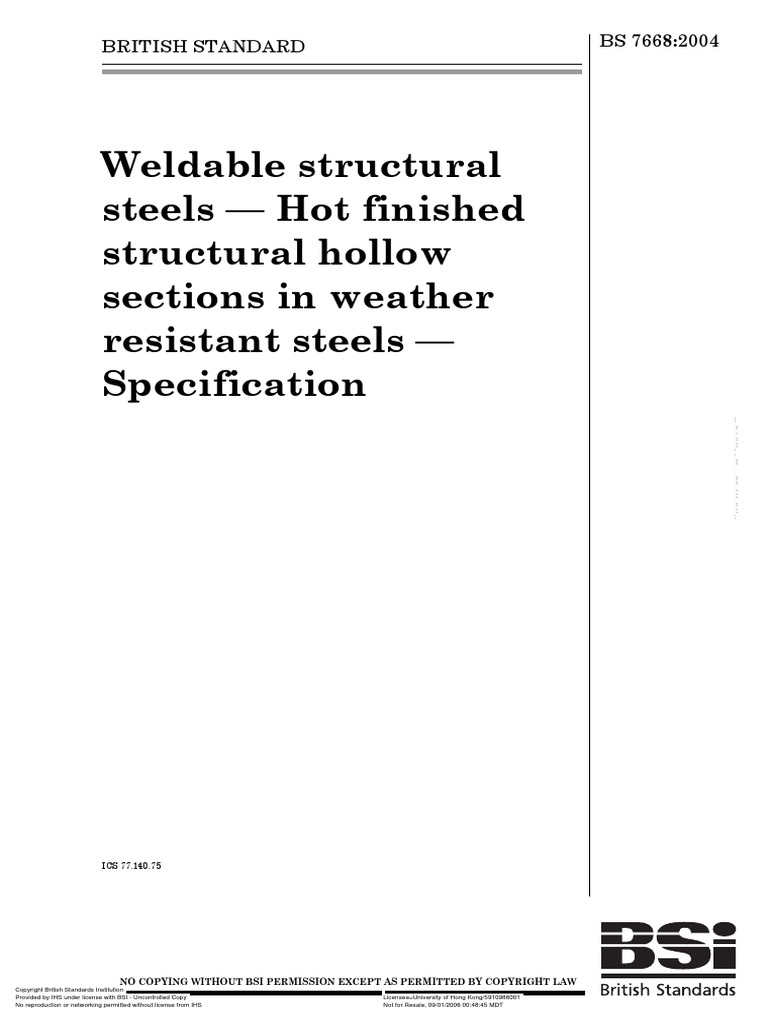 BS 7668 - 2004 | PDF | Welding | Construction