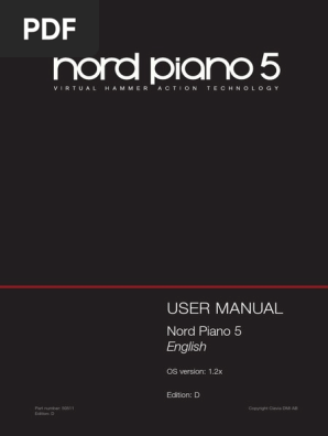 Nord Piano 5 English User Manual