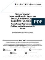 Manual Sensorimotor Interventions Improve Social Emotional Cognitive Functioning
