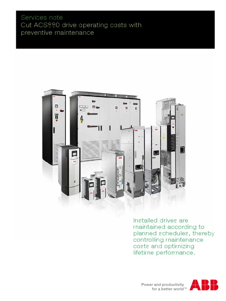 ACS880 Preventive Maintenance Guide | PDF | Capacitor | Electrical Network