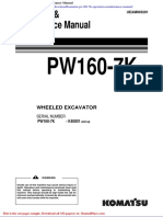 Komatsu Pw160 7k Operation Maintenance Manual