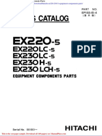 Hitachi Ex220 230 5 Equipment Components Parts